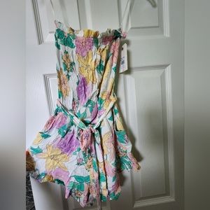 New - Billabong - Floral Romper - Pockets - Lightweight - Small